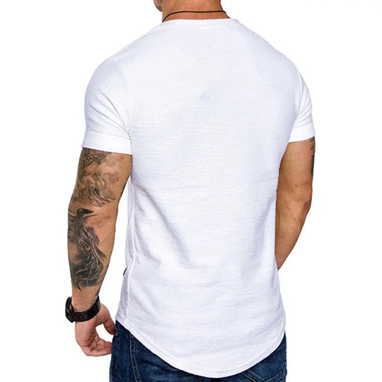 Mäns Slim Fit Andningsbar T-shirt