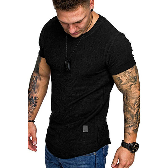 Mäns Slim Fit Andningsbar T-shirt