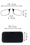 Nyckelring med läsglasögon med clips