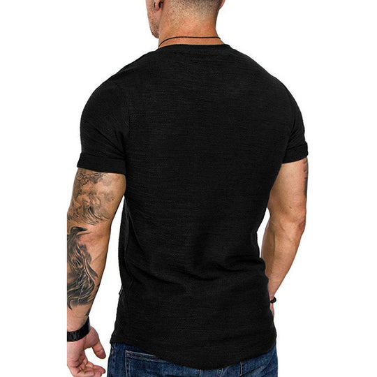 Mäns Slim Fit Andningsbar T-shirt