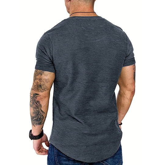 Mäns Slim Fit Andningsbar T-shirt