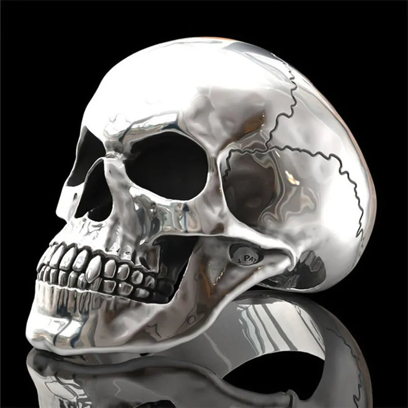 Ghost Head Skull Ring