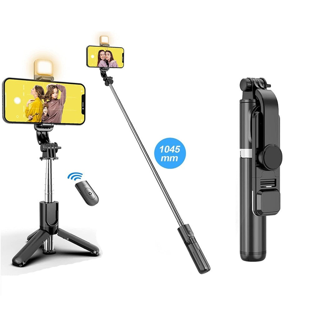 Vikbart stativ Selfie Stick