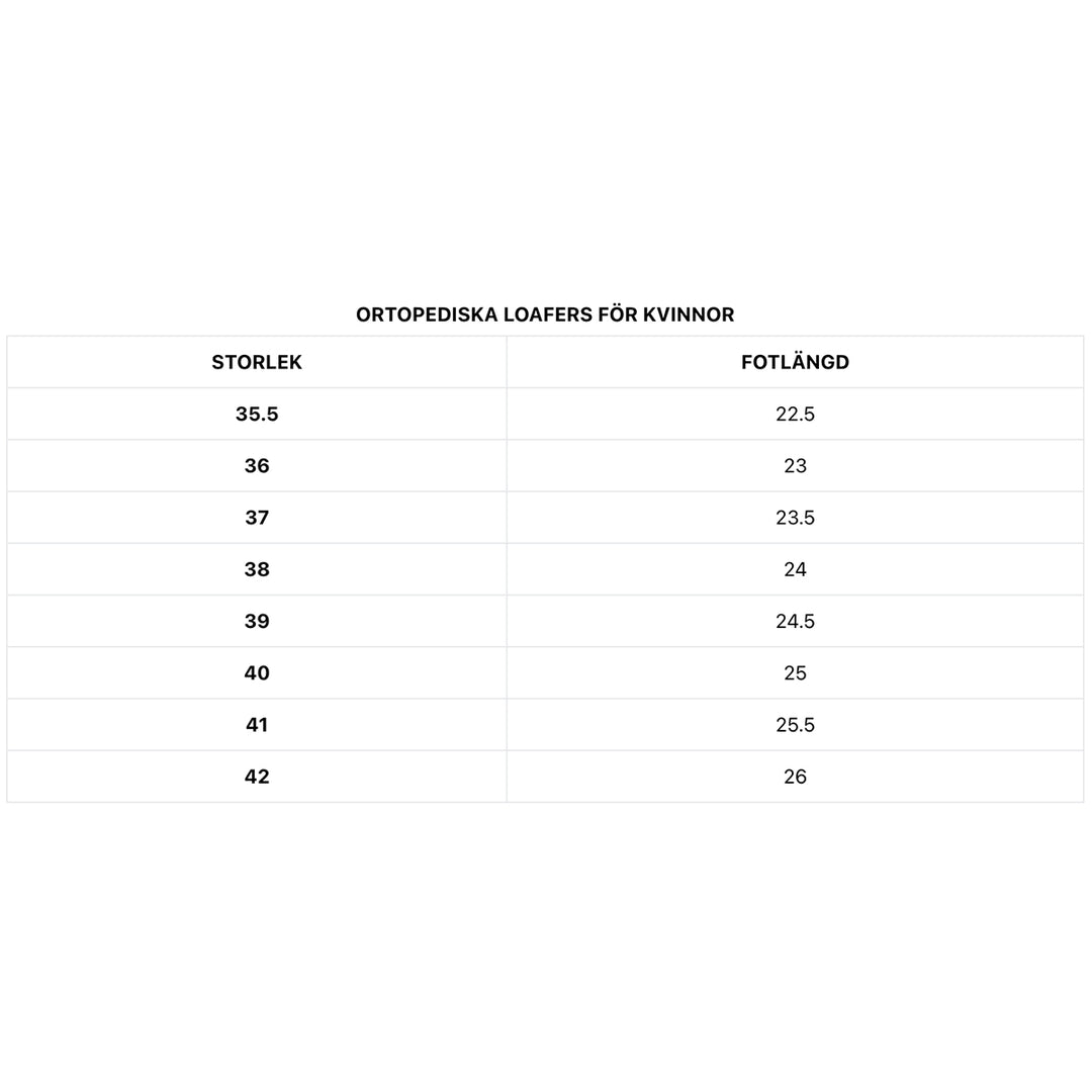 Ortopediska loafers för kvinnor