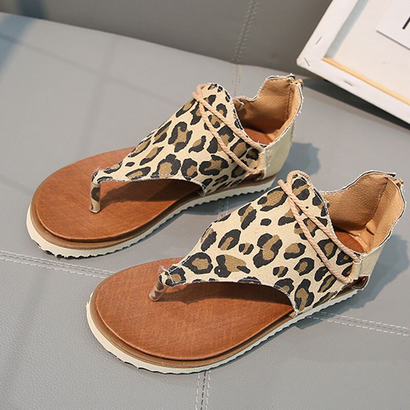 Leopard Gladiator Sandaler