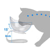 Lutande matskål för katt
