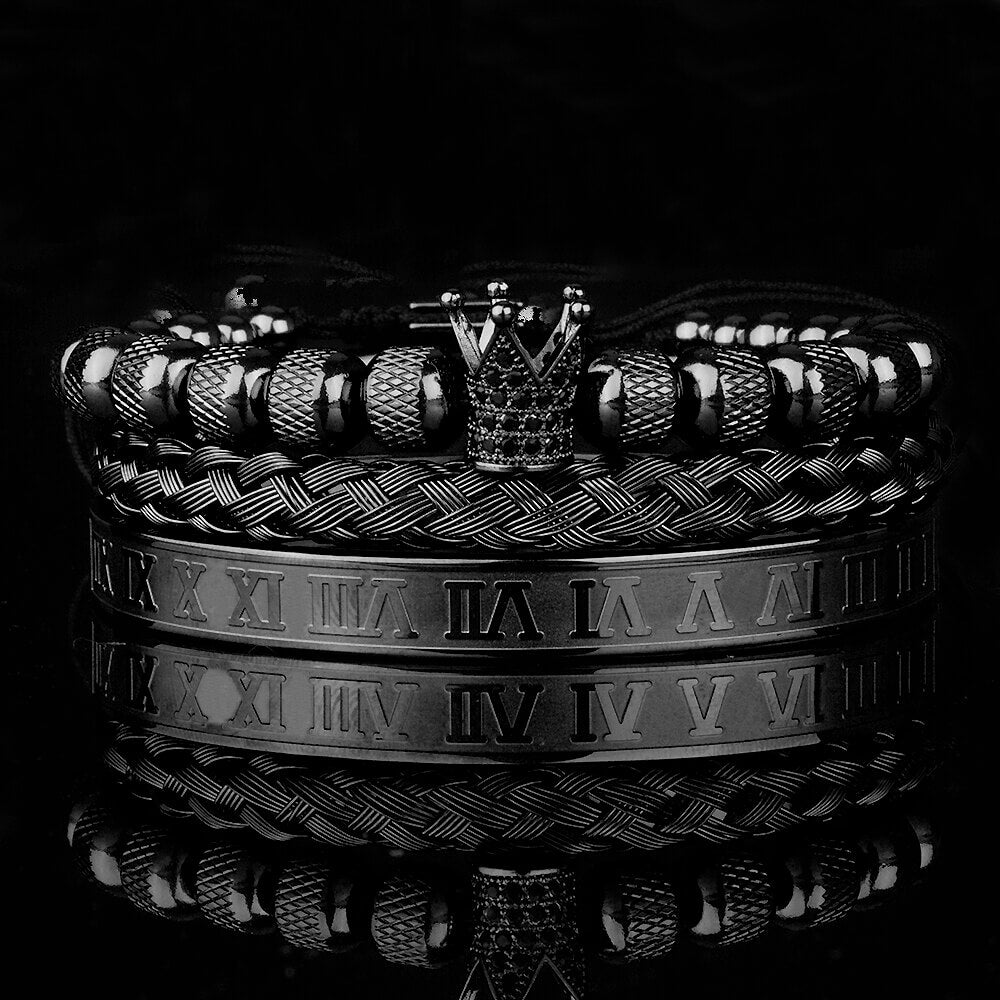 Lyx Krona Armband Set