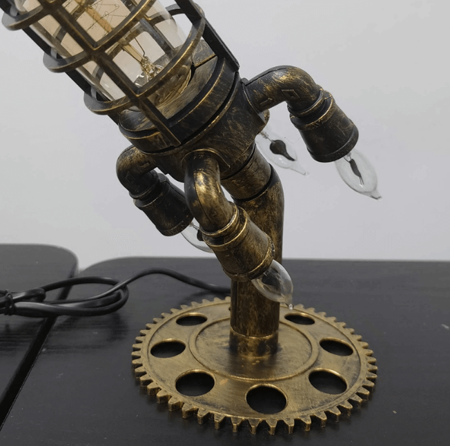 Vintage Steampunk raket lampa