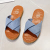 Sandaler med kors och tvärband