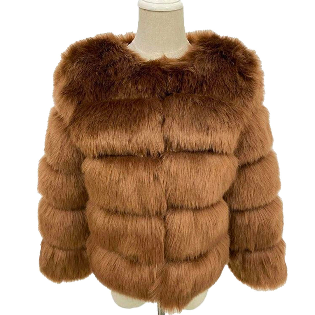 Faux Fur Coat For Kvinner