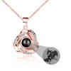 Personlig Rose Photo Projection Halsband