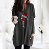 Vin &amp; Santa Hat Casual Female Pullover