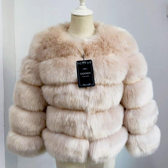 Faux Fur Coat For Kvinner