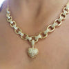Hjärta Zirconia halsband
