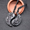 Naturlig svart Obsidian halsband
