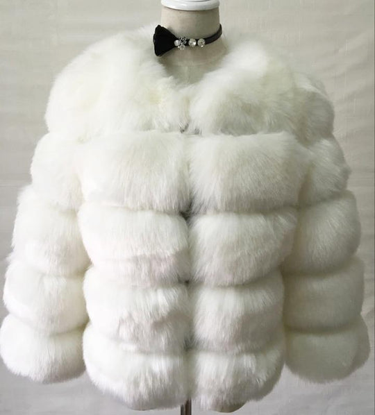 Faux Fur Coat For Kvinner