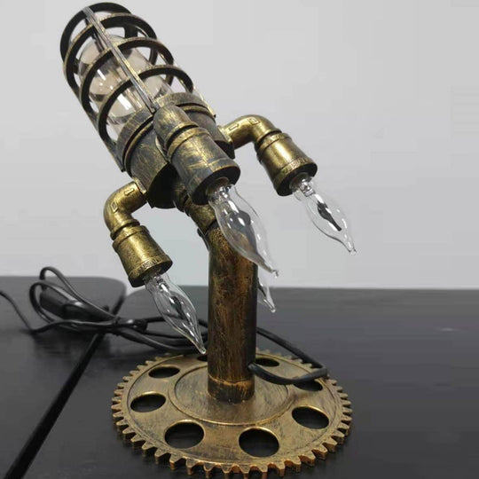 Vintage Steampunk raket lampa