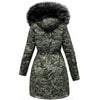 Camo Winter Coat för kvinnor