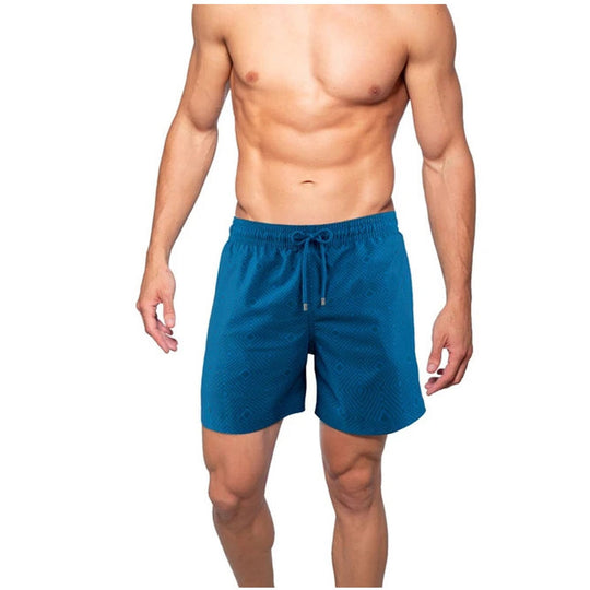 Strandshorts med inbyggd kompressionsfoder