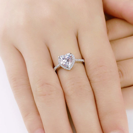 Hjärta Cubic Zirconia Ring