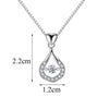 Vattendroppe Crystal hängande halsband