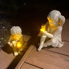Barn med solfångare Fireflies trädgårdsstatyer