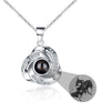 Personlig Rose Photo Projection Halsband