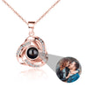 Personlig Rose Photo Projection Halsband