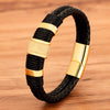 Vävt läder stil armband