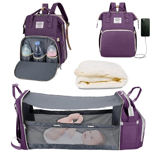 2-i-1 väska för babyblöjor