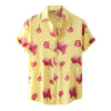 Floral Kragskjorta för män