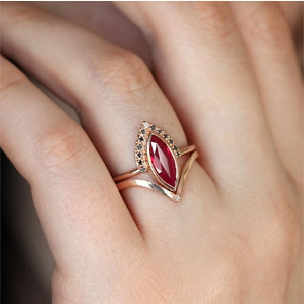 Boho stil trend ring