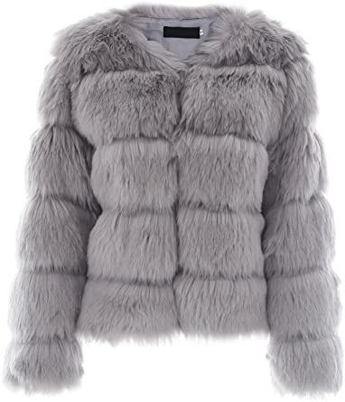 Faux Fur Coat For Kvinner