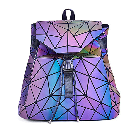 Luminös geometrisk ryggsäck
