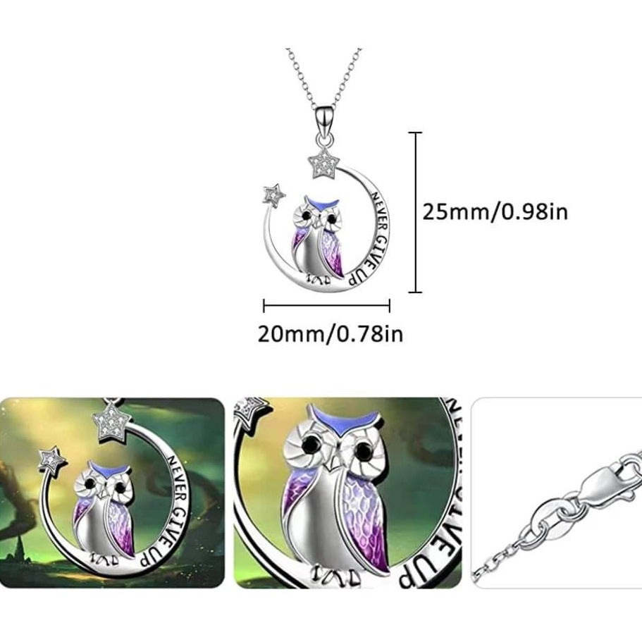 Ge Aldrig Upp Wise Owl Halsband