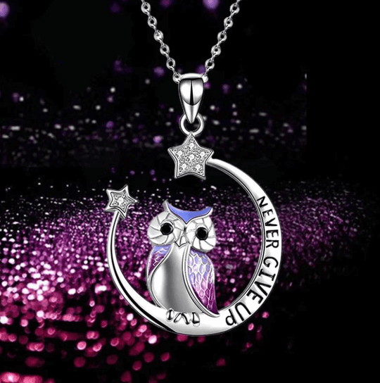 Ge Aldrig Upp Wise Owl Halsband