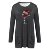 Vin &amp; Santa Hat Casual Female Pullover