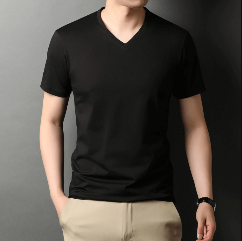 Men's Slim Fit V-Neck T-shirt