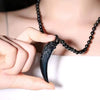 Obsidian Wolf Hängande Halsband